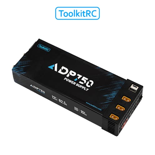 #TK14300 - ToolKit RC ADP-750 - 750watt charger power supply (3 x XT60, 2 x 4mm prs, USB Type C, USB A)