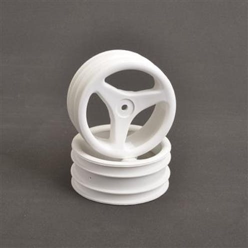 #U1614 - Front Wheels; White 3 Spoke CAT