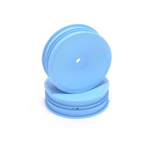 #U9372 - Schumacher Wheel; Hex - Front Slim - 2WD - Blue -pr