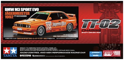 #TA58760 - TAMIYA BMW M3 Sport Evo Jägermeister 1992 (TT-02)
