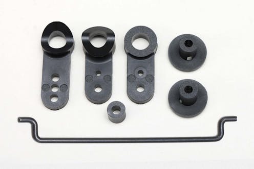 #YZ-202B - Yokomo Servo Saver/Wing Mount (Black) - W91TS