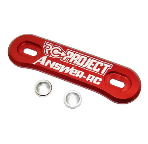 #RCPJ-A007R - RC-Project One Piece Wing Button in Ergal 7075 T6 - Red - ANSWER-RC logo