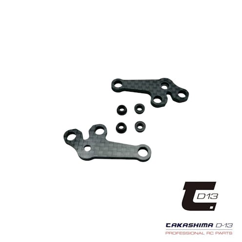 #TKSM-083 - Takashima Carbon Graphite rear steering arms - pair (Schumacher Mi9)