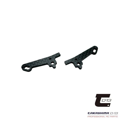 #TKSM-085 - Takashima Carbon Graphite front shock towers - pr (Schumacher Mi9)