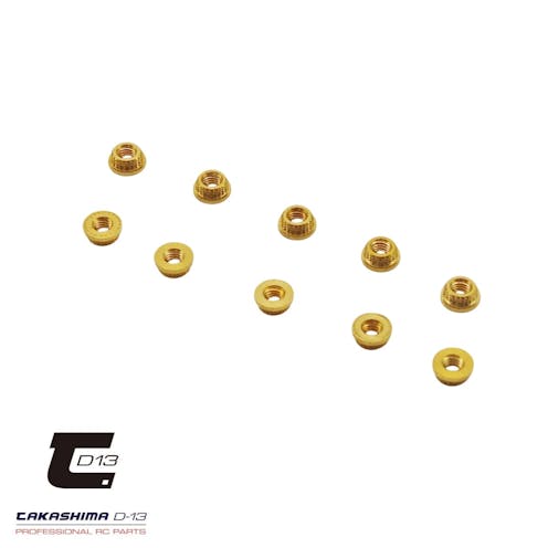 #TKSM-109 - Takashima M3 brass inserts - 10 pcs (Schumacher)