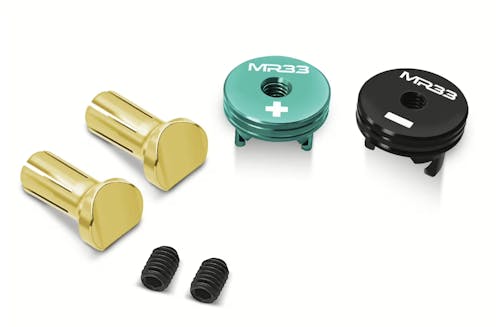 #MR33-HSGC5-GB - MR33 Heatsink Gold Connector Set 5mm - Mint/Black (2)