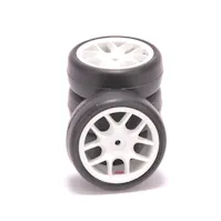 #RI-36086BRCA26 - Ride TR09 Slick Tires (belted) on 10-Spoke Wheel, Pre-Glued (4) - BRCA2026