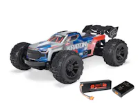 #ARA2508ST1 - ARRMA 1/16 MINI KRATON 3S DSC 4X4 RTR - INC BATT/CHARGER - RED/BLUE