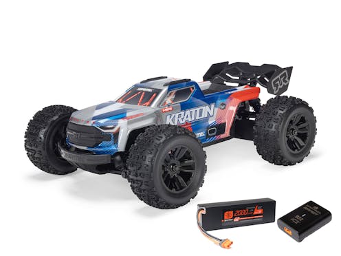 #ARA2508ST1 - ARRMA 1/16 MINI KRATON 3S DSC 4X4 RTR - INC BATT/CHARGER - RED/BLUE