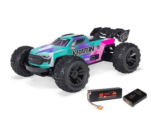 #ARA2508ST2 - ARRMA 1/16 MINI KRATON 3S DSC 4X4 RTR - INC BATT/CHARGER - TEAL/PINK