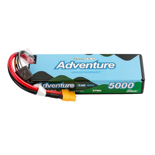 #GEA502S60X6HGT - GENSACE ADVENTURE LIPO 2S 7.4V-5000-60C (XT60) 138X47X25MM 250G GT
