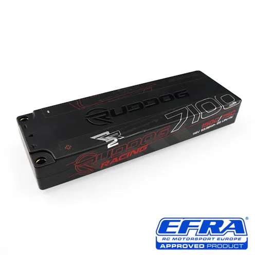 #RP-0859 - RUDDOG Racing RR2 7100mAh 150C/75C 7.6V 19.5mm-LCG Stick Pack LiPo-HV Battery