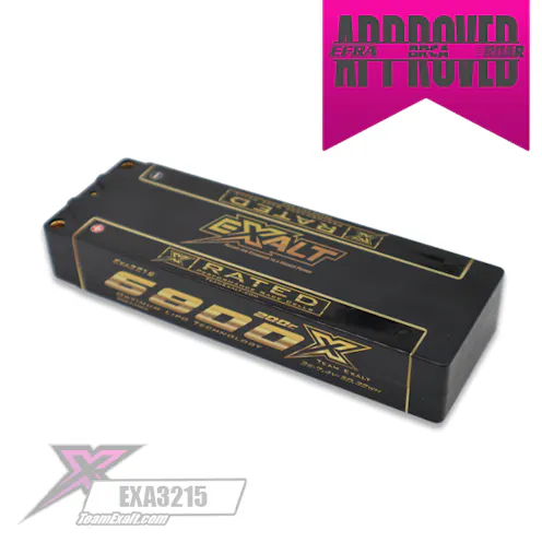 #EXA3215 - EXALT X-RATED - 6800MAH 200C 2S LCG STICK 7.4V LIPO BATTERY - 22.5MM (5MM) BRCA 26