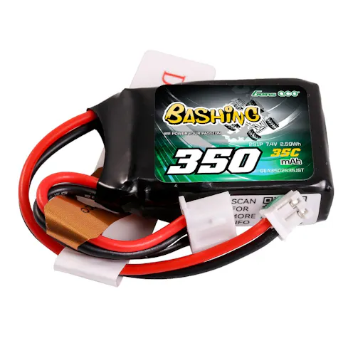 #GEA3502S35JST - GENSACE BASHING LIPO 2S 7.4V-350-35C (JST) 35X26X11MM 17G MICRO B