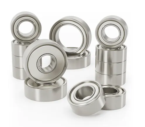 #1U-45085 - 1Up Cv2 - Pro Ball Bearing Set - chrome/ceramic (Yokomo SO 3.0)