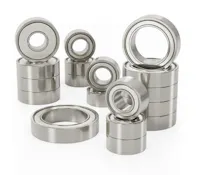 #1U-45086 - 1Up Cv2 - Pro Ball Bearing Set - chrome/ceramic (Yokomo MO 3.0)