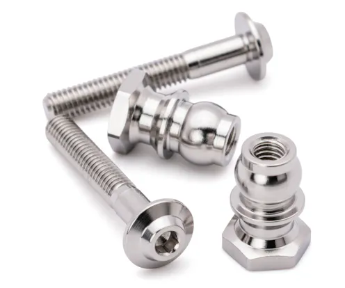 #1U-70035 - 1Up Pro-Duty titanium upper shock mounts - 20mm screw with 8mm stand offs - pr