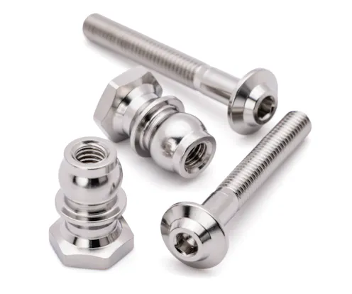 #1U-70036 - 1Up Pro-Duty titanium upper shock mounts - 22mm screw with 8mm stand offs - pr