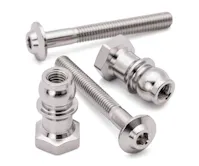 #1U-70038 - 1Up Pro-Duty titanium upper shock mounts - 24mm screw with10mm stand offs - pr