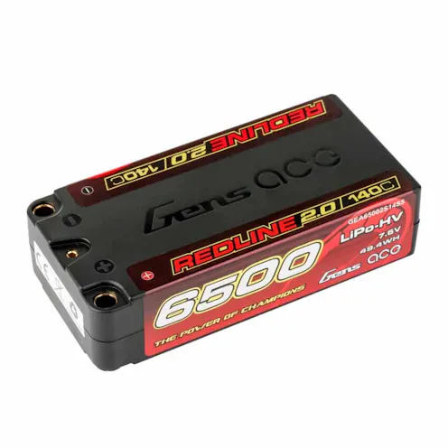 #GEA65002S14S5 - GENSACE REDLINE 2.0 SHORTY 2S HV 7.6V-140C-6500 96X47X25MM 230G