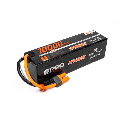 #SPMXB4S100 - SPEKTRUM 10000mAh 4S 14.8V SMART G2 PRO BASHER 120C - IC5