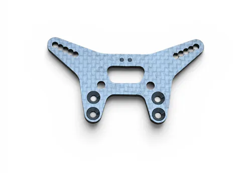 #XR322093 - XB2 WIDER CARBON SHOCK TOWER FOR BRIDGE UPPER DECK - 2 DOTS - FRONT