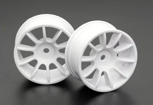 #RI-35401 - Ride 1:10 M-Chassis 60 Size 10-Spoke Wheel - White (2)