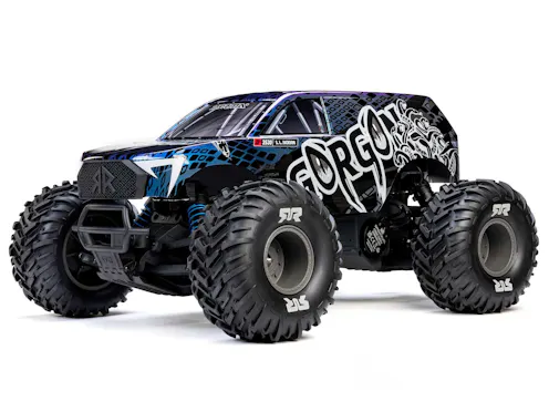 #ARA3530T1 - ARRMA 1/10 GORGON 223S 2WD RTR Monster Truck, Blue/Black