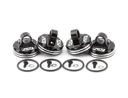 #AV10253 - AVID RINGER 13MM ALLOY SHOCK CAPS - 4PCS - AE 13MM SHOCKS