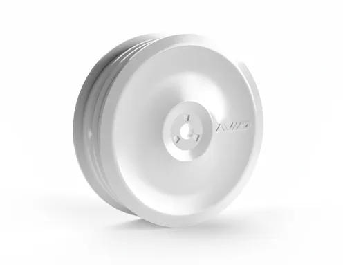 #AV1115-WHT - AVID TRUSS - 4WD FRONT SLIM DISH WHEELS - 4PCS - WHITE