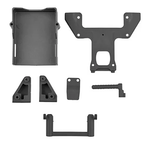 #AS91233 - TEAM ASSOCIATED RB10 RETRO BATTERY MOUNT SET, GREY