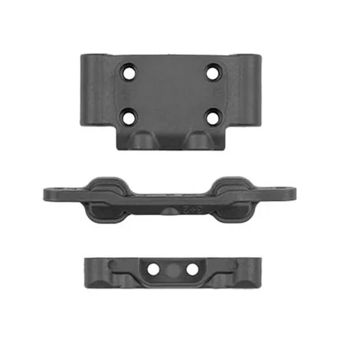 #AS91240 - TEAM ASSOCIATED RB10 RETRO ARM MOUNTS/BULKHEAD, GREY