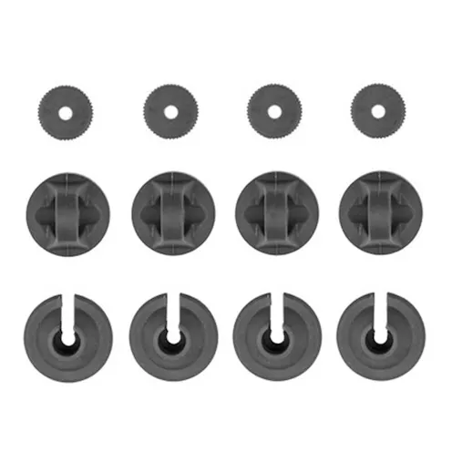 #AS91243 - TEAM ASSOCIATED RB10 RETRO SHOCK SPRING CUPS/CAPS, GREY