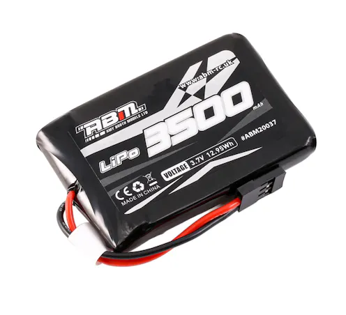 #ABM20037 - ABM 3.7v 1S 3500mah TX lipo Sanwa MT-44 - MT-5
