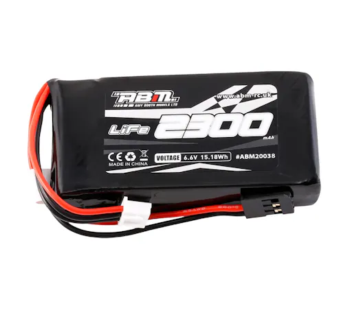 #ABM20038 - ABM LiFe 2s 6.6v 2300mah for Futaba 4GRS-7PX-10PX