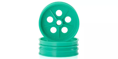 #K.SCH007GR - KYOSHO TOMAHAWK 85 WC PEPPERMINT GREEN FRONT WHEEL 2.0 INCHES (2)