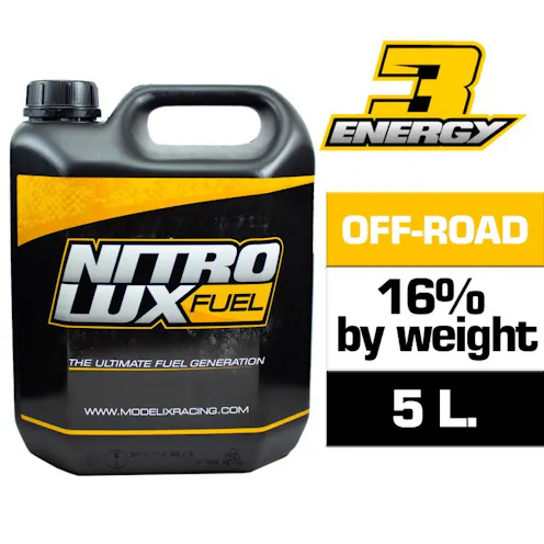 #NF01125-PRO - NITROLUX ENERGY3 OFF ROAD PRO 16% - RACE FUEL - 5L