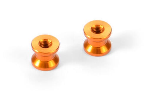 #XR376366-O - TEAM XRAY ALU MOUNT 6.0MM - ORANGE (2)