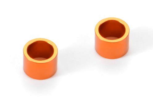 #XR375093-O - TEAM XRAY ALU SHIM 6.37x8.4x6.0MM - ORANGE (2)