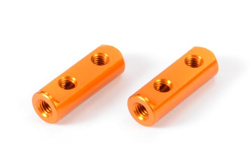 #XR376259-O - TEAM XRAY X12 ALU SERVO MOUNT - ORANGE (2)