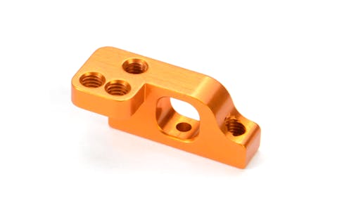 #XR303717-O - TEAM XRAY ALU LOWER 2-PIECE SUSPENSION HOLDER - LEFT - LOW