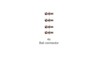 #TA9804205 - TAMIYA 5MM BALL CONNECTOR (4PCS)