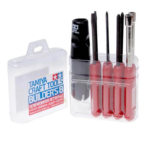 #TA74023 - TAMIYA BUILDER'S 8 pc Screwdriver set