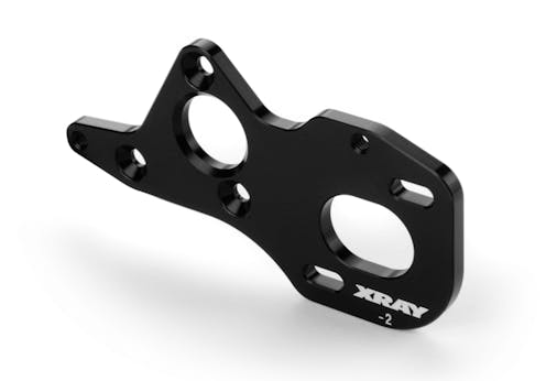#XR324013 - TEAM XRAY ALU FRONT-MID MOTOR (3 G.) PLATE - LOWERED -2MM - SWISS 7075 T6 (3MM)