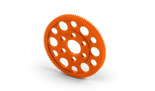 #XR305870-O - TEAM XRAY OFFSET SPUR GEAR 100T / 64 - ORANGE