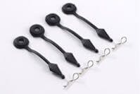 #FAST889BK - FASTRAX BODY PIN HOLDER/BODY PROTECTOR 4pcs LARGE BLACK