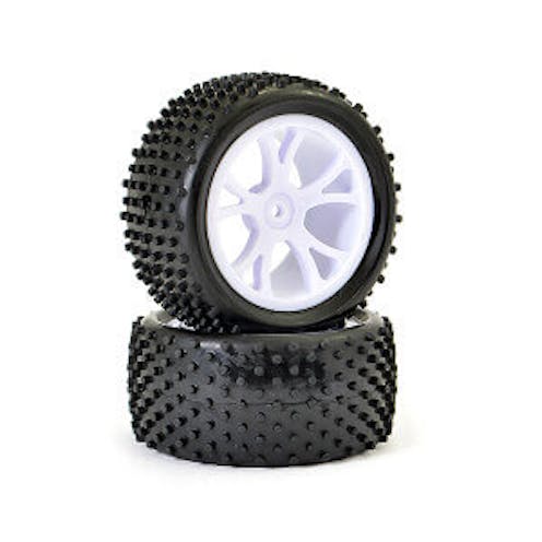 #FTX6301W - FTX VANTAGE REAR BUGGY TYRE MOUNTED ON WHEELS (PR) - WHITE