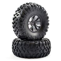 #FTX8335B - FTX OUTLAW PRE-MOUNTED WHEELS & TYRES - BLACK