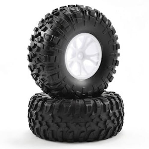 #FTX8335W - FTX OUTLAW PRE-MOUNTED WHEELS & TYRES - WHITE