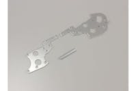 #K.OT215S - KYOSHO Rear side plate set Optima (2) Silver